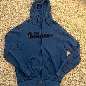 Men’s Element XL Blue zip-up hoodie